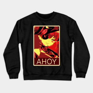 Houshou Marine AHOY Posterized Crewneck Sweatshirt